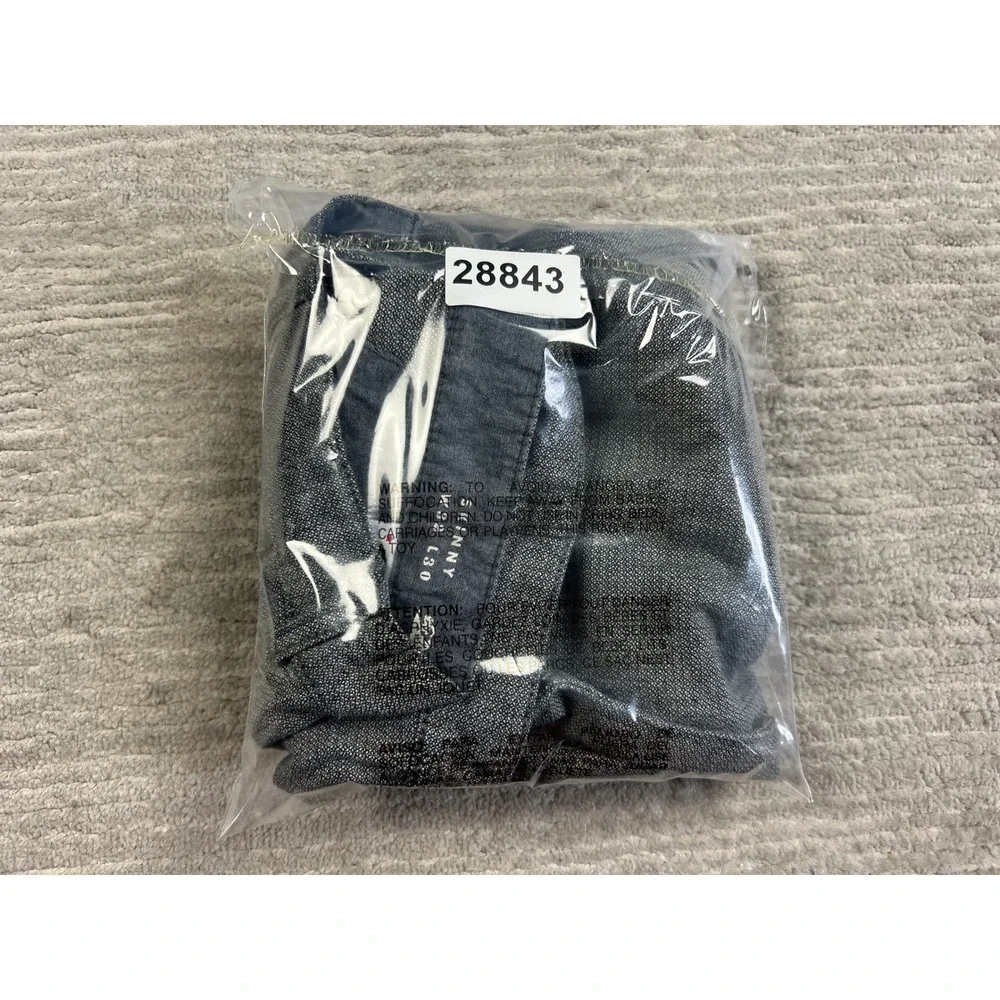 Bullhead Denim Co Pants Mens 32x30 Grey Skinny Textured Chino Casual Trousers
